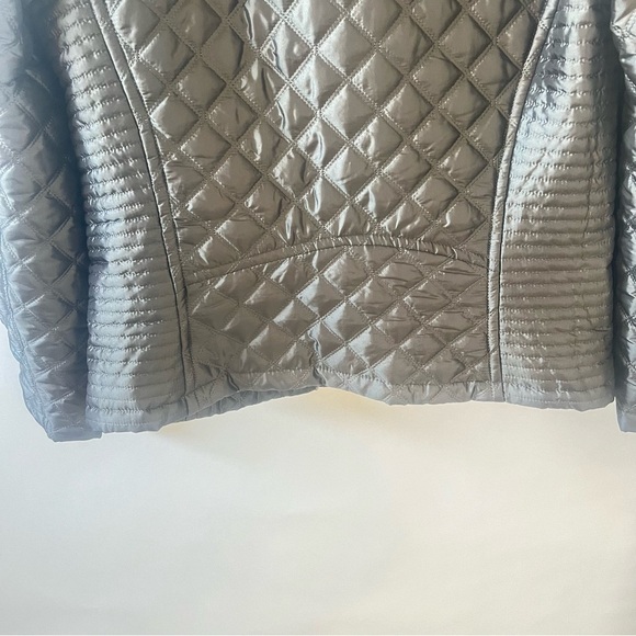Marc New York Andrew Marc Quilted  Puffer Silver Grey Jacket Sz M - Picture 8 of 13